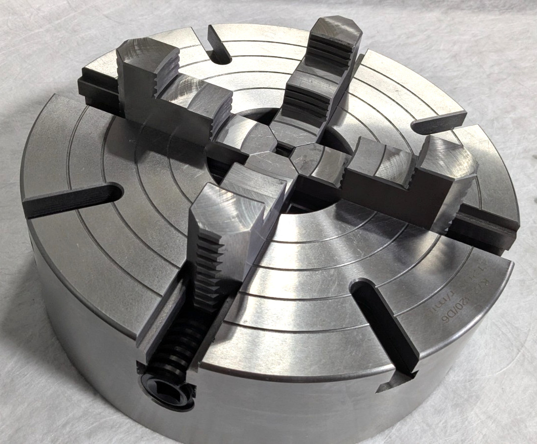 12" Independent 4 Jaw Lathe Chuck D1-6 Mounting 3.74" Through Hole 429-4126