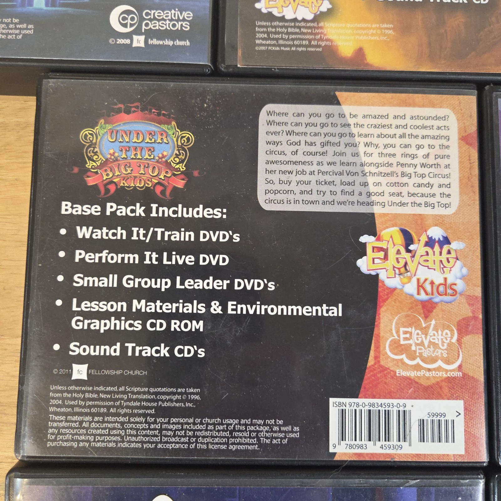 Lot of 7 ELEVATE Creative Pastors Base Packs DVD/CD Church Ministry