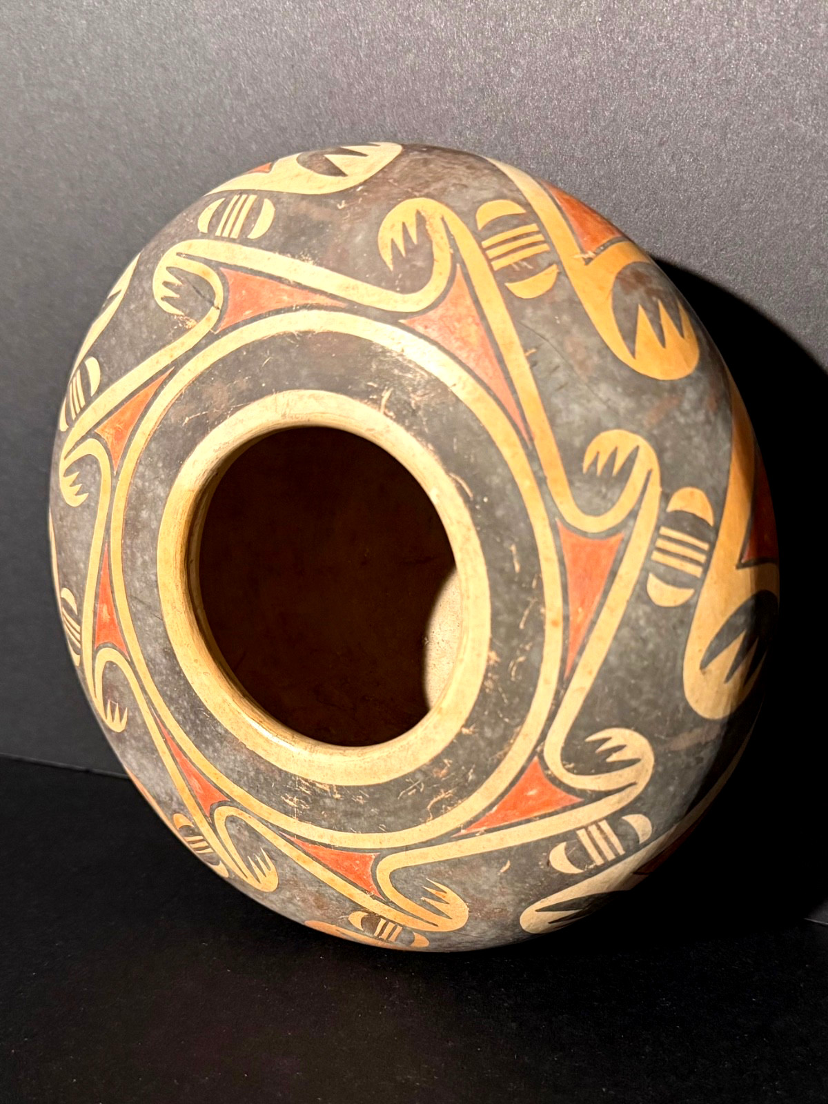 FANNIE NAMPEYO (HOPI PUEBLO,1900-1987) POLYCHROME POTTERY SEED JAR, EXCELLENT!