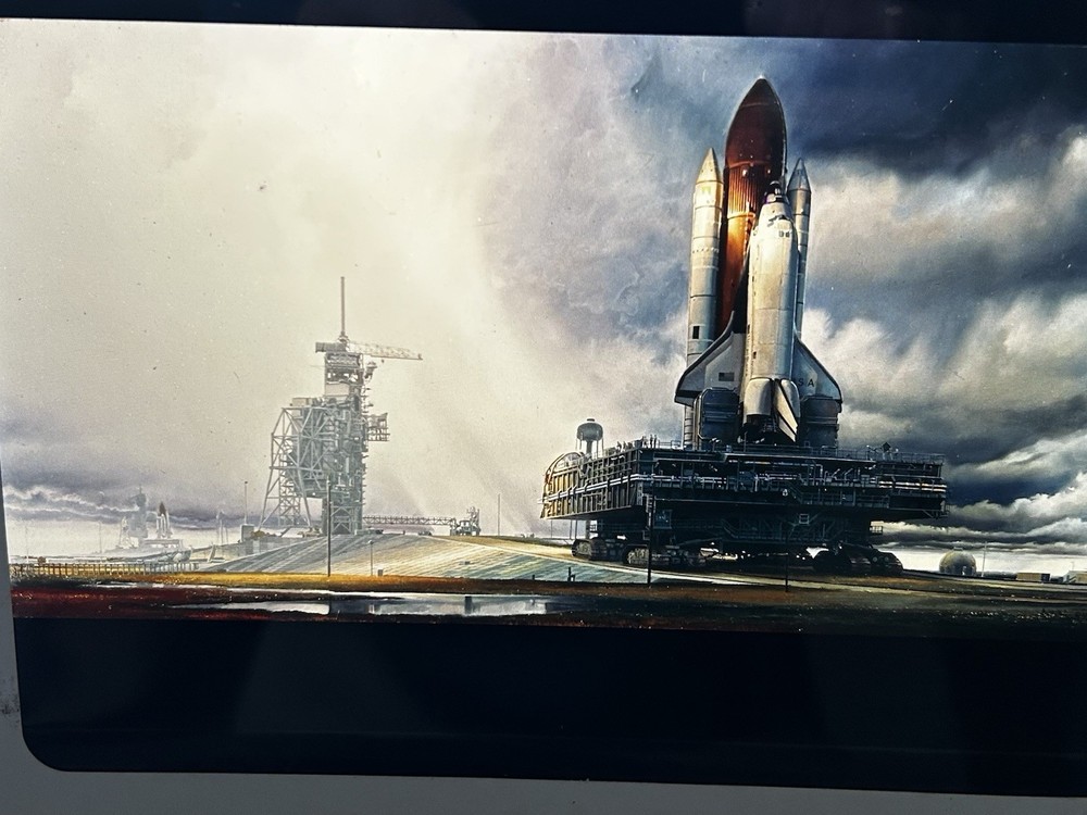 1983 NASA KSC Space Shuttle Orbiter Art Program Presentation Transparency