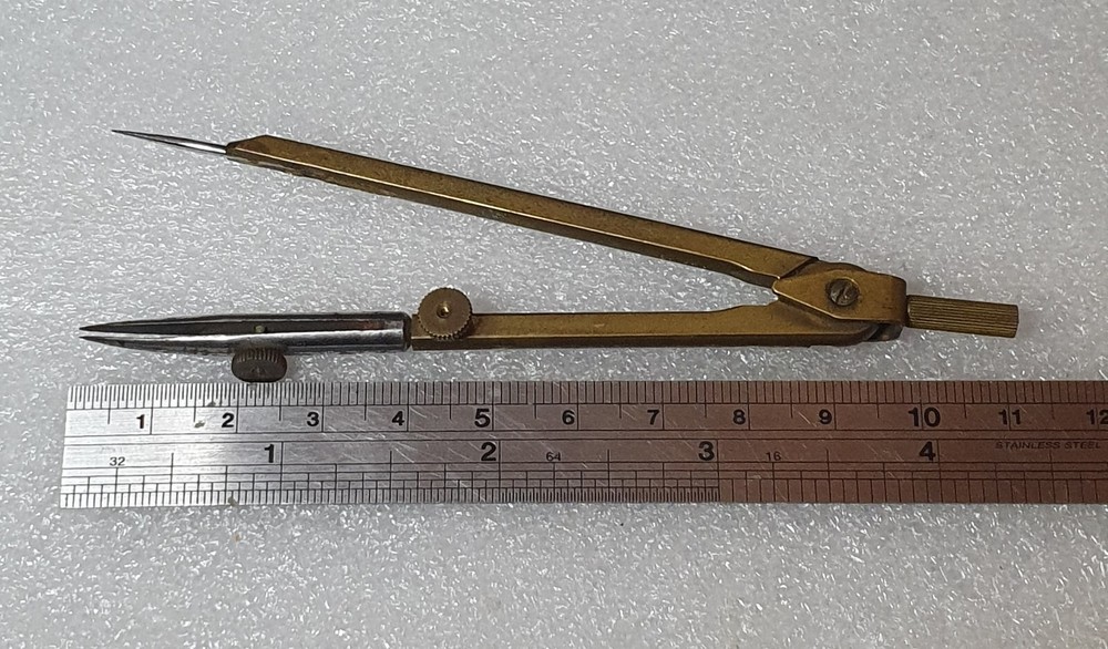 Vintage German Staedler Bavaria Drafting Drawing Compass Tool Architect Engineer