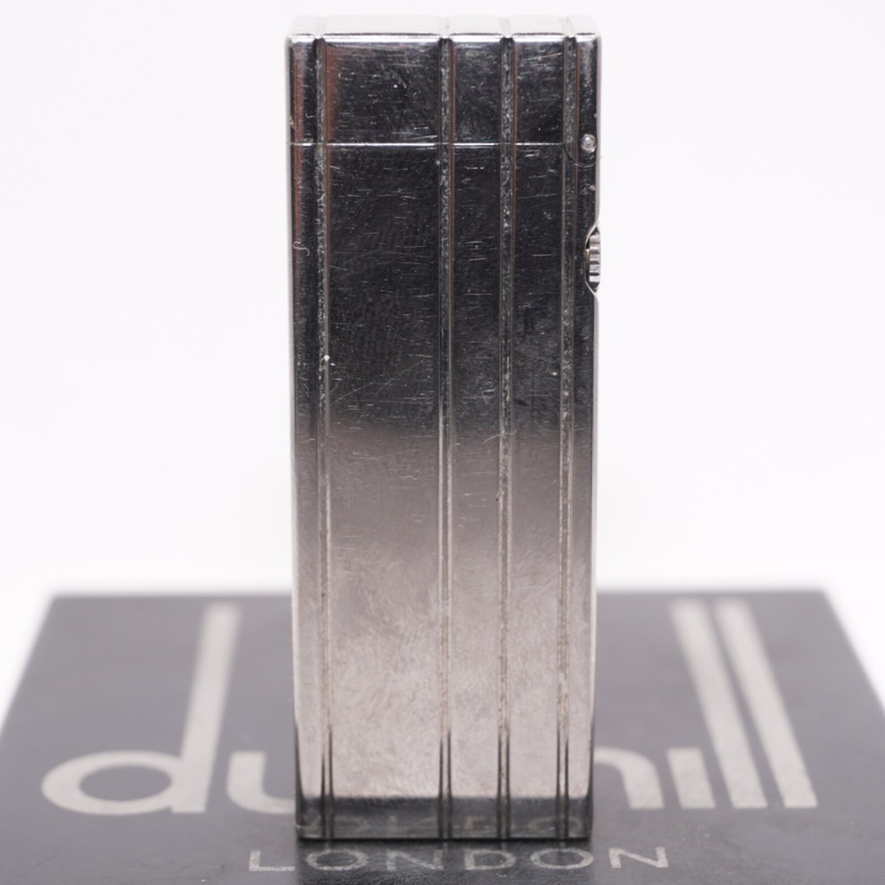 Dunhill Lighter Palladium 4 LINE Pattern_Ultrasonically cleaned _Working