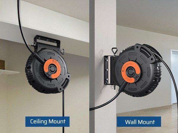 DEWENWILS Retractable Extension Cord Reel, 40FT 10AWG/3C SJTW Heavy Duty Power