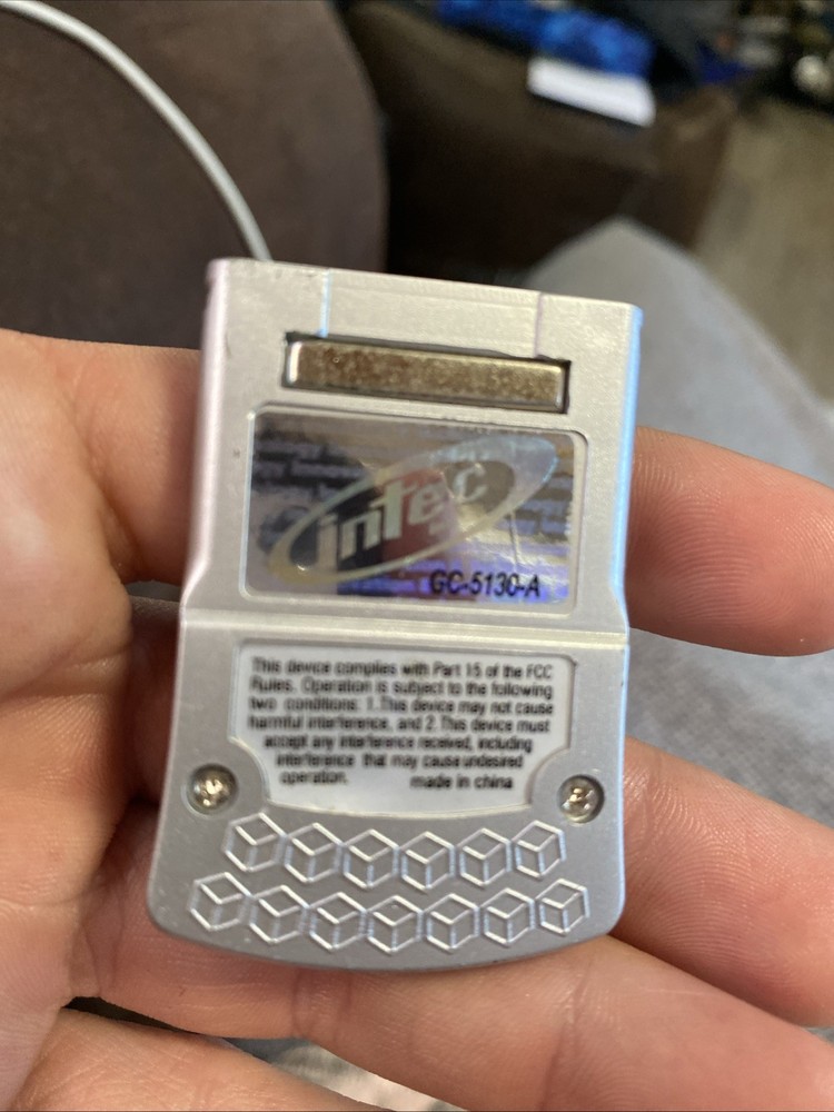 Nintendo GameCube Intec 16MB Silver Used Memory Card Tested Working