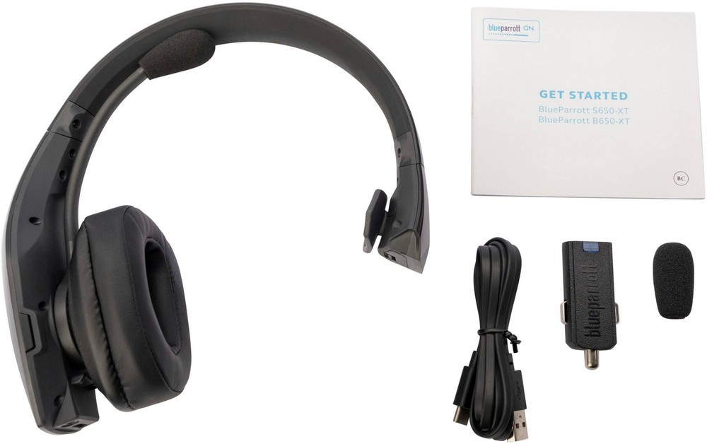 BlueParrott - B650-XT Wireless Bluetooth Mono Headset with 96% Noise-Cancelli...