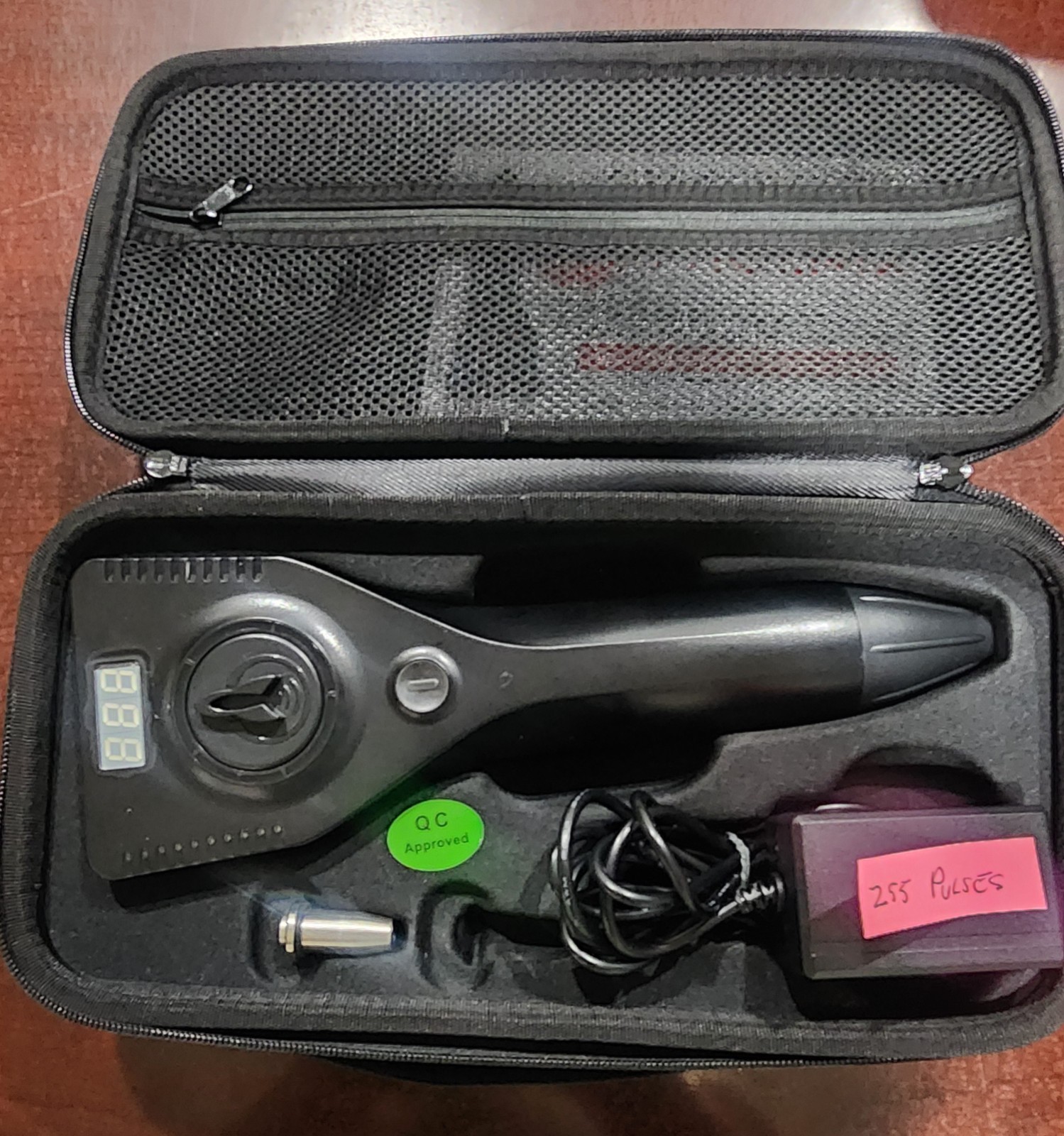 The phoenix in home ED device shockwave therapy 255 pulses used
