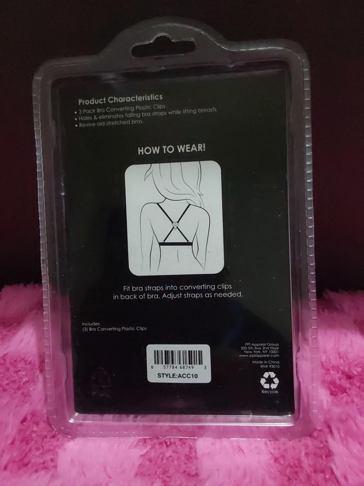 Lady Princess Intimates Pack Bra Converting Plastic Clips