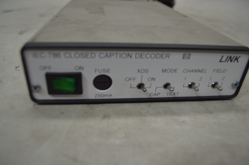 Link IEC-786 Two Field Closed Caption Decoder