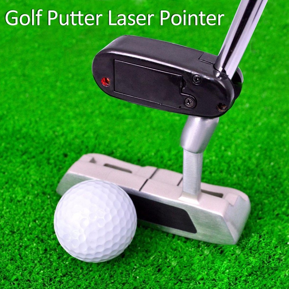 Golf Putter Laser Sight Pointer Putting Training Aim Line Corrector Black