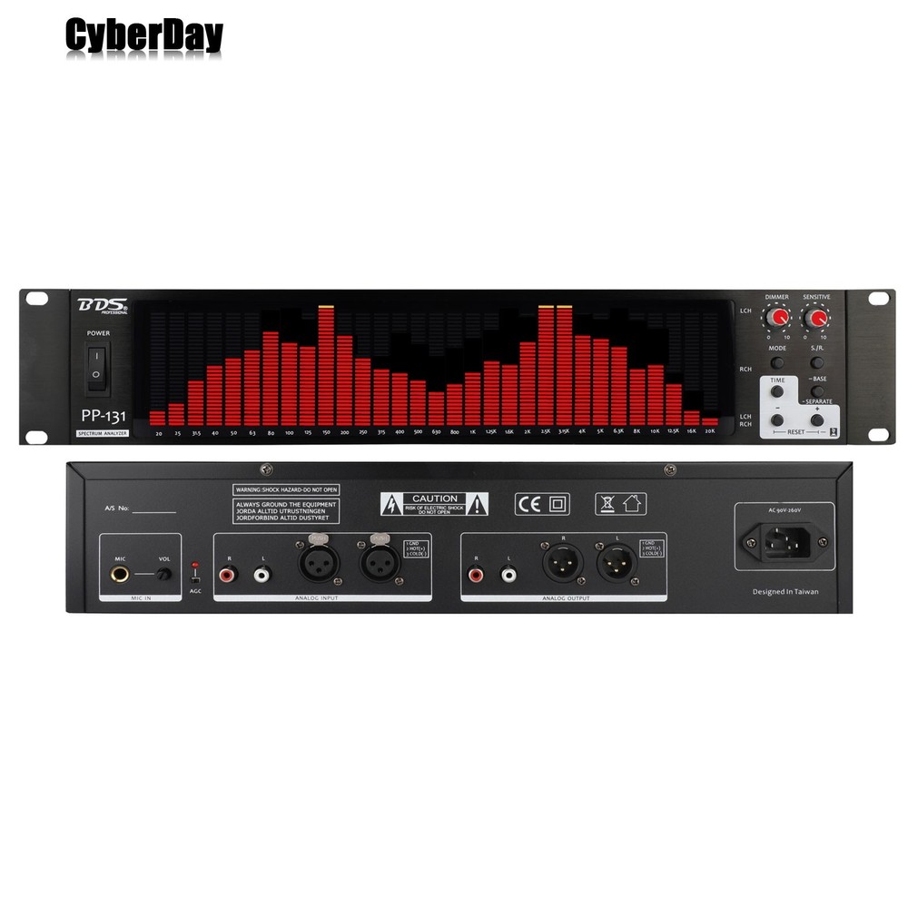 BDS PP-131 Red Digital Audio Spectrum Analyzer Display VU Meter 31-Segment