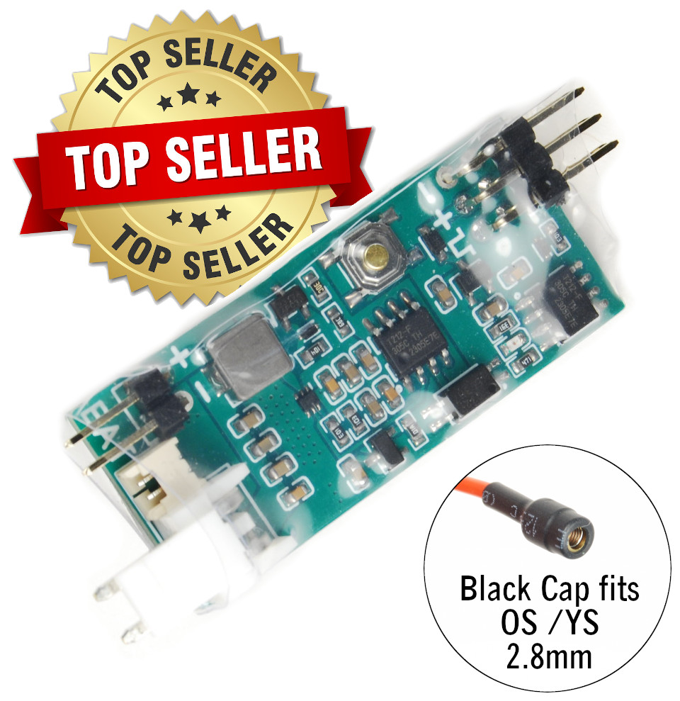 Onboard Glow Plug Driver / Controller - One Button Programming Fits 2.8mm OS YS