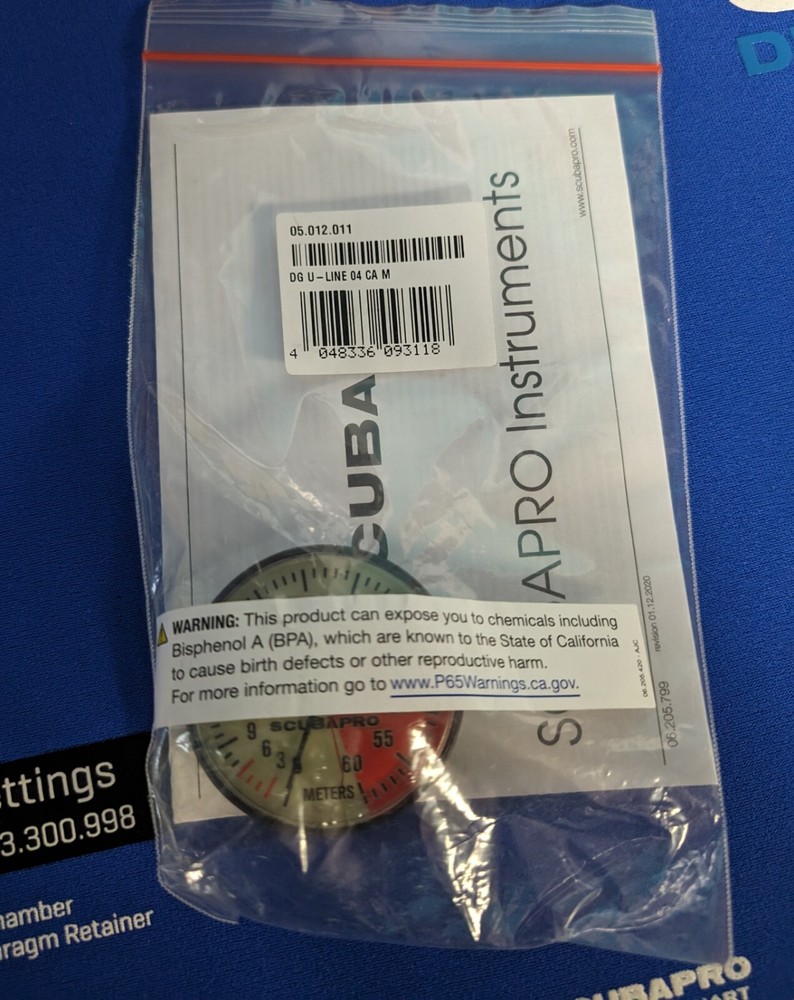 SCUBAPRO U-Line Depth Capsule Meters