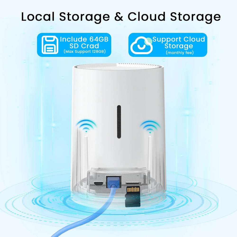 ANRAN Wifi Wireless Security Camera System Solar Battery Powered Home 2 Way Talk