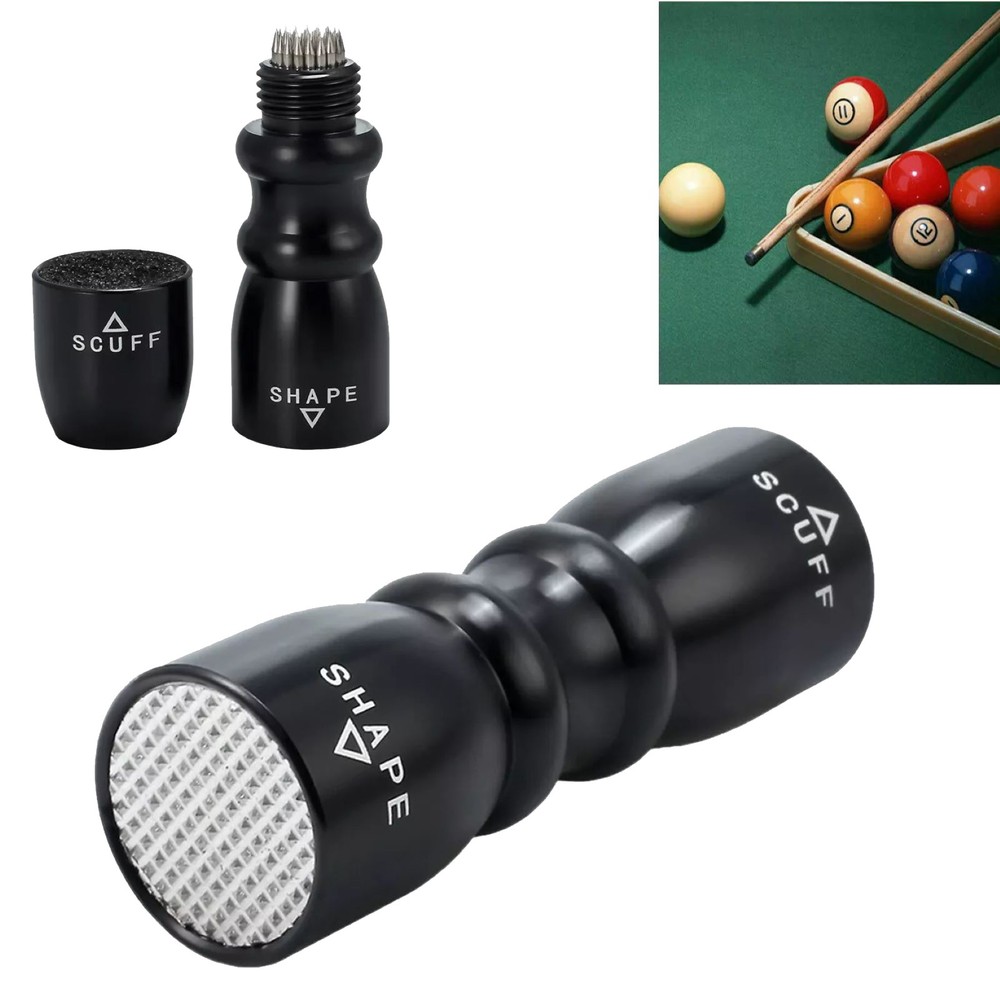 Portable Billiard Pool Cue Tip Tool Scuffer Shaper Aerator Tip Pick Accessory