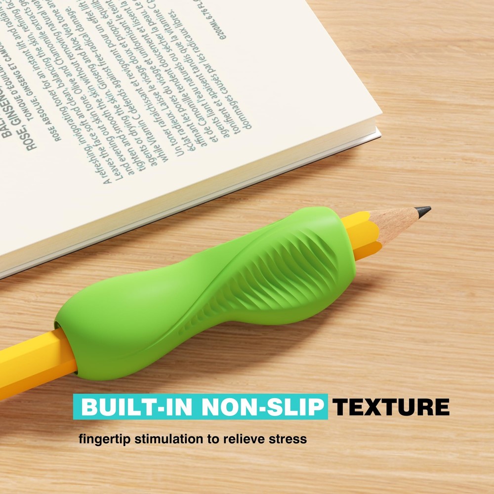 ELETIUO 6-Pack Pencil Grips,Ergonomic Triangular Design with Assorted Colors