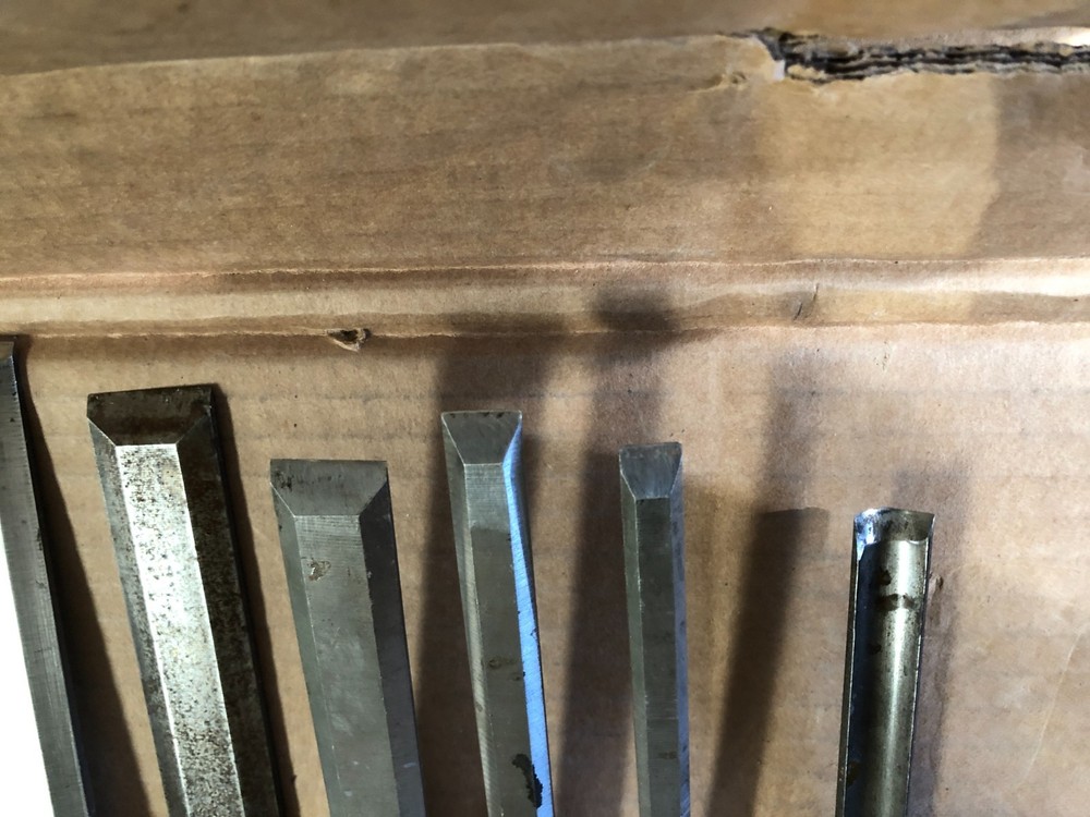Graduated Cranked Neck Set of 10 Buck Bros Gouges Tang Chisels