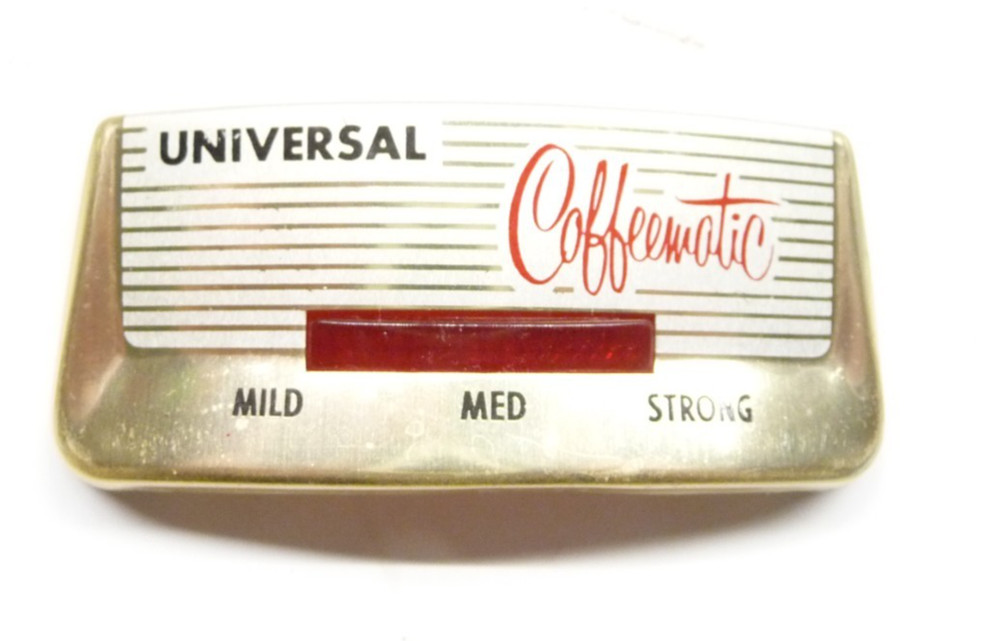 Universal Coffeematic Percolator 4470 Red Indicator Light Emblem Nameplate