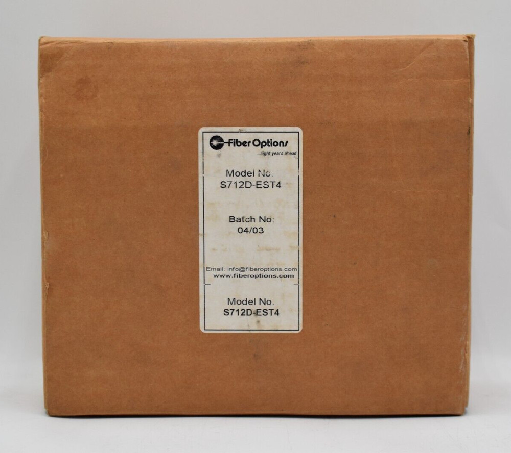 Fiber Options Model # S712D-EST4 Data Repeater