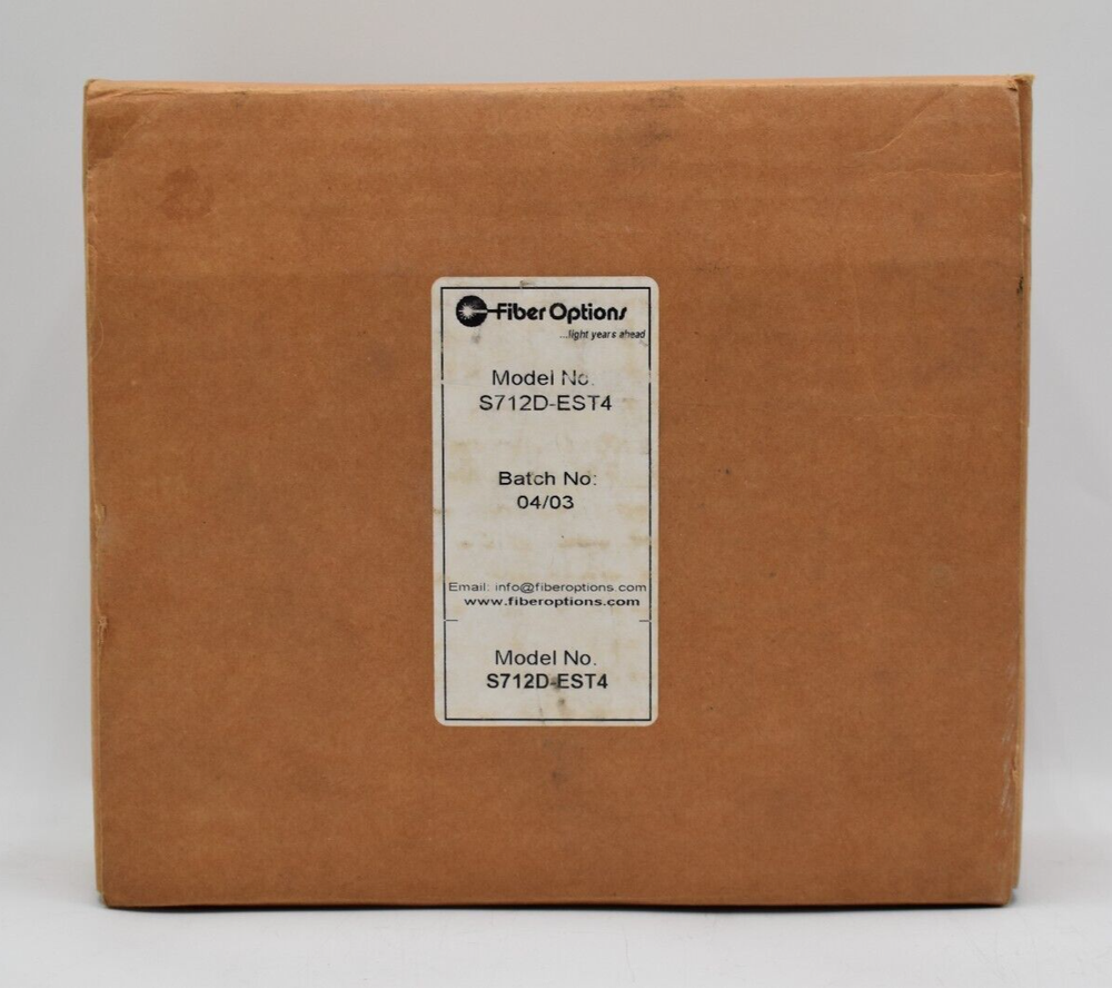Fiber Options Model # S712D-EST4 Data Repeater