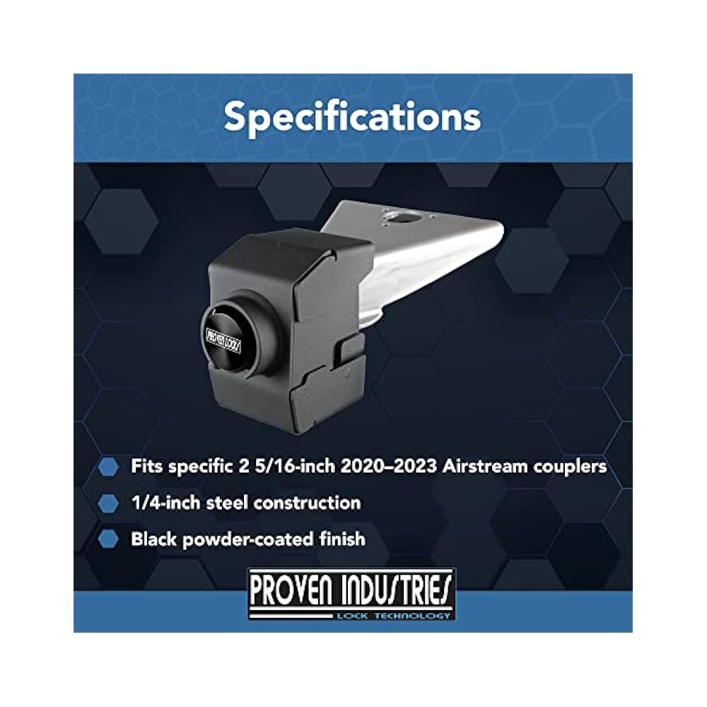 Durable Trailer Security Lock, Protects Against Tools & Theft Attempts