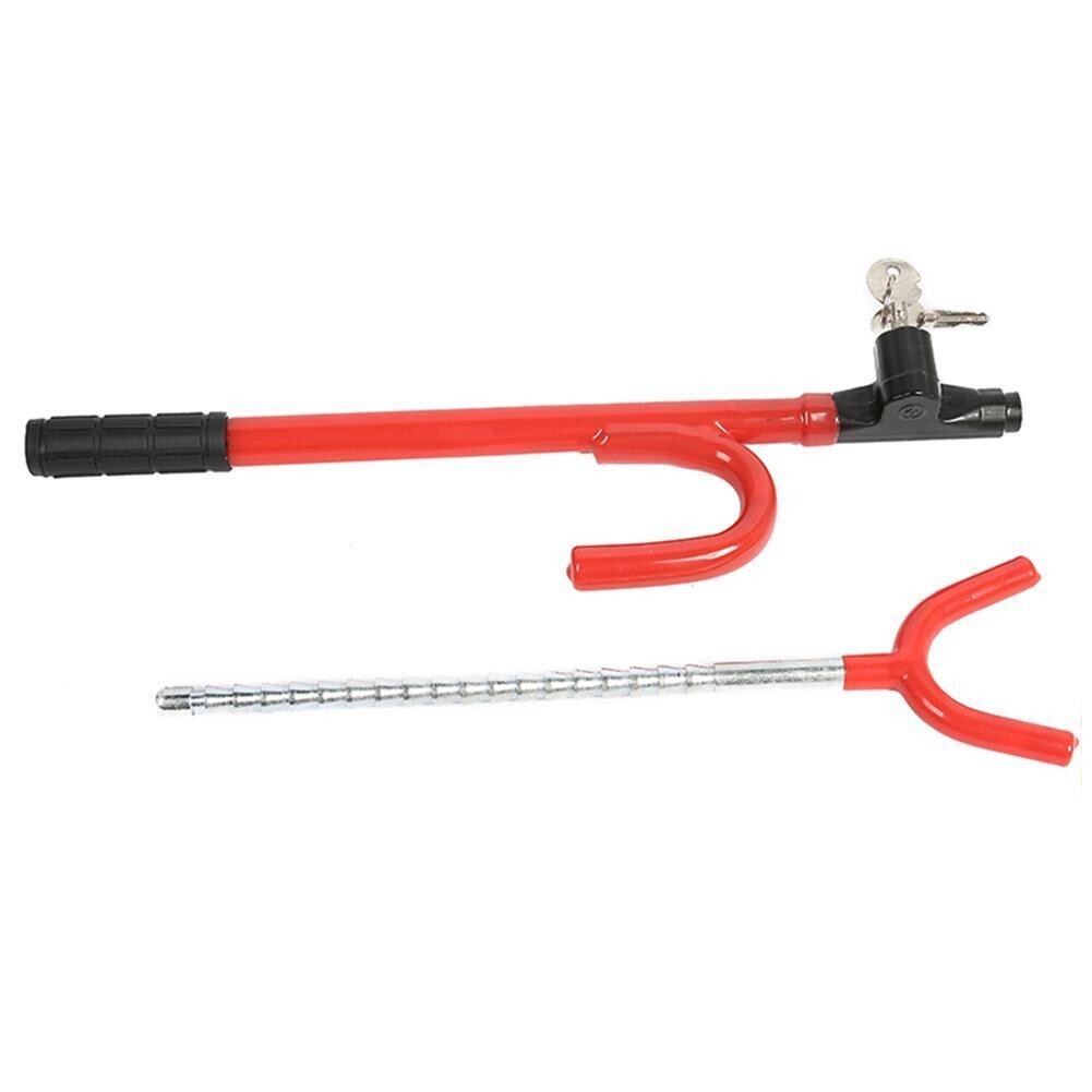 Steering Wheel Lock Twin Hooks Anti Theft Universal Car Van Truck SUV
