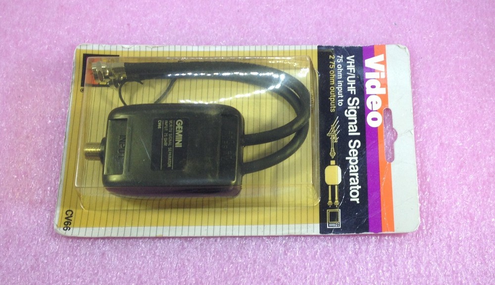 GEMINI CV66 VHF/UHF SIGNAL SEPARATOR 75 OHM INPUT 2 X 75 OHM OUTPUTS - SEALED