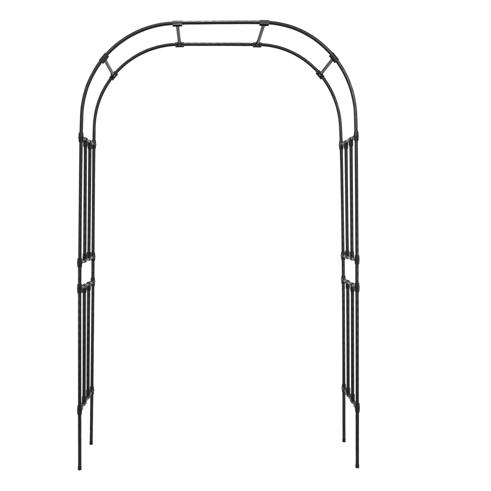 Uimoso Metal Garden Arbor 94.5x59x15.8" Trellis for Plants and Event Decoration