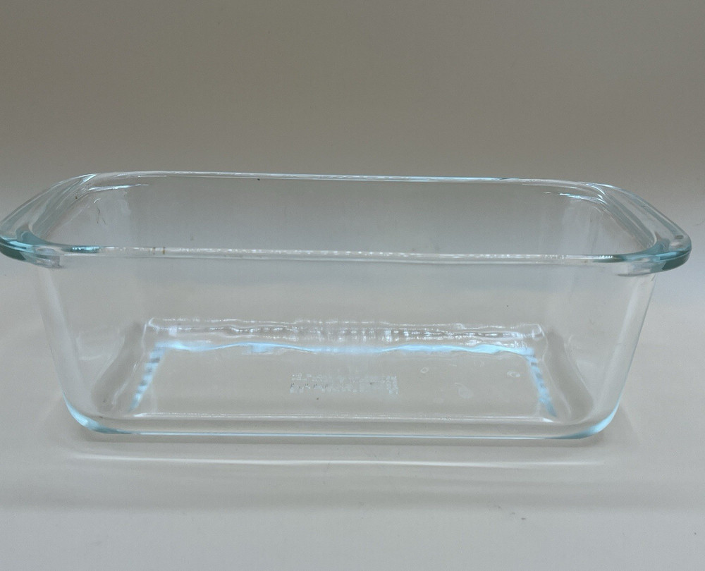 Pyrex #215 Clear Glass Rectangular 2L Loaf Pan Ovenware Made in the USA