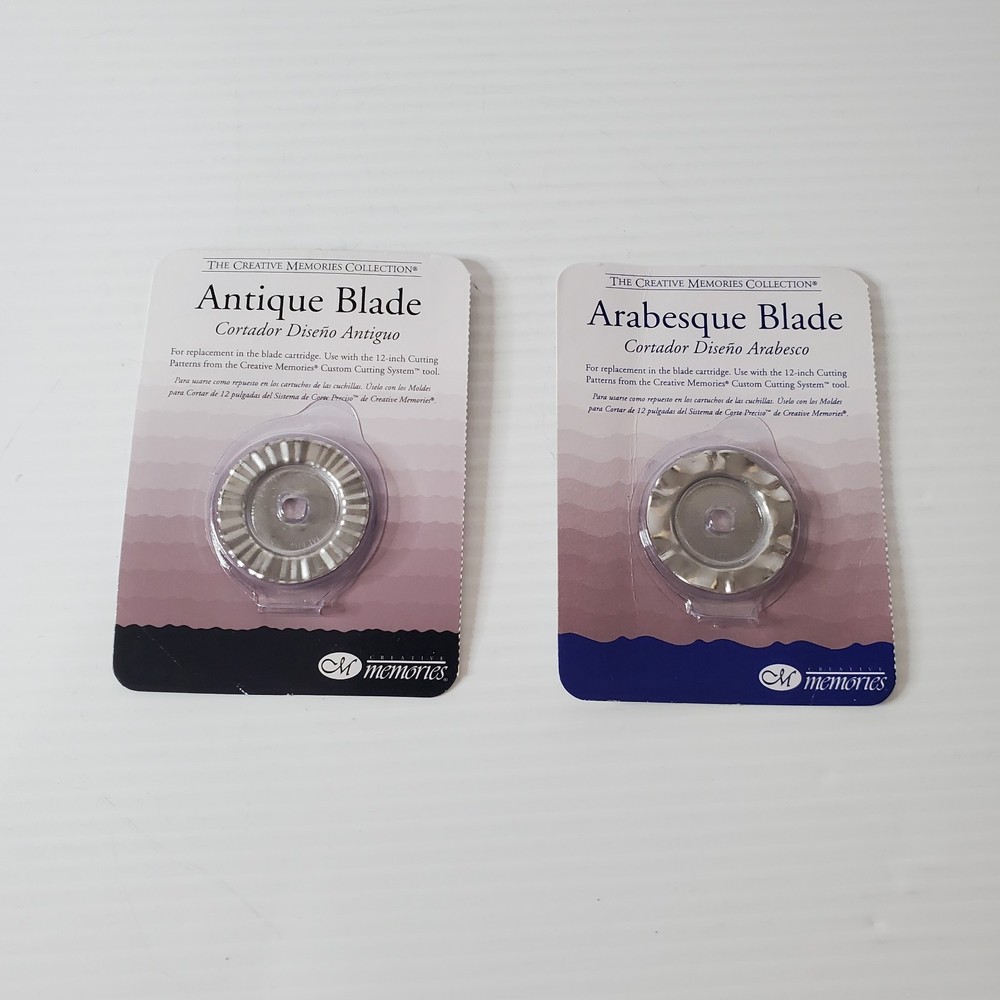 Creative Memories Antique & Arabesque Replacement Blades For Cutting System New