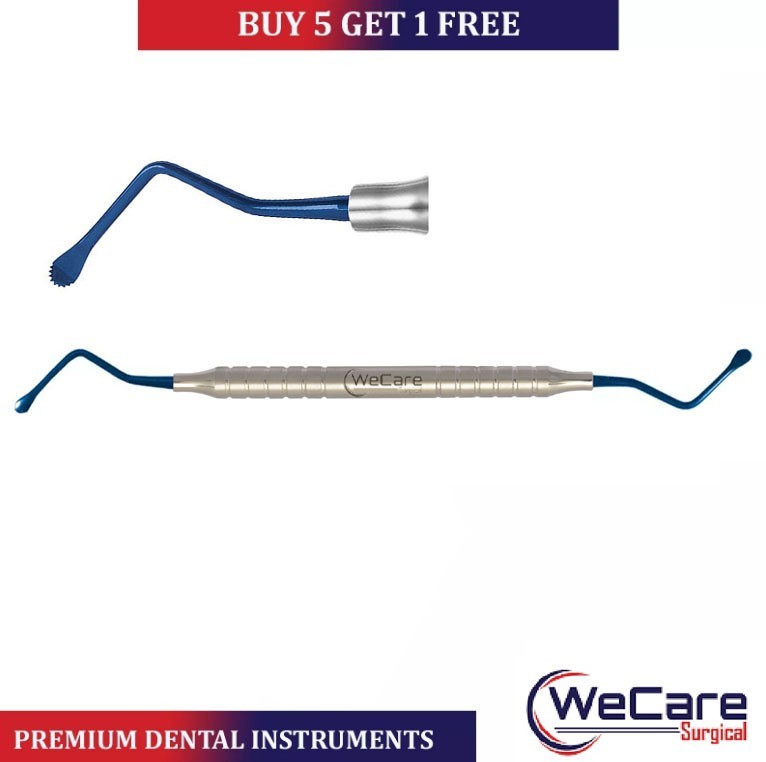 Dental Lucas Curette 3.5mm Medium Bone Serrated Curettes Surgical instruments