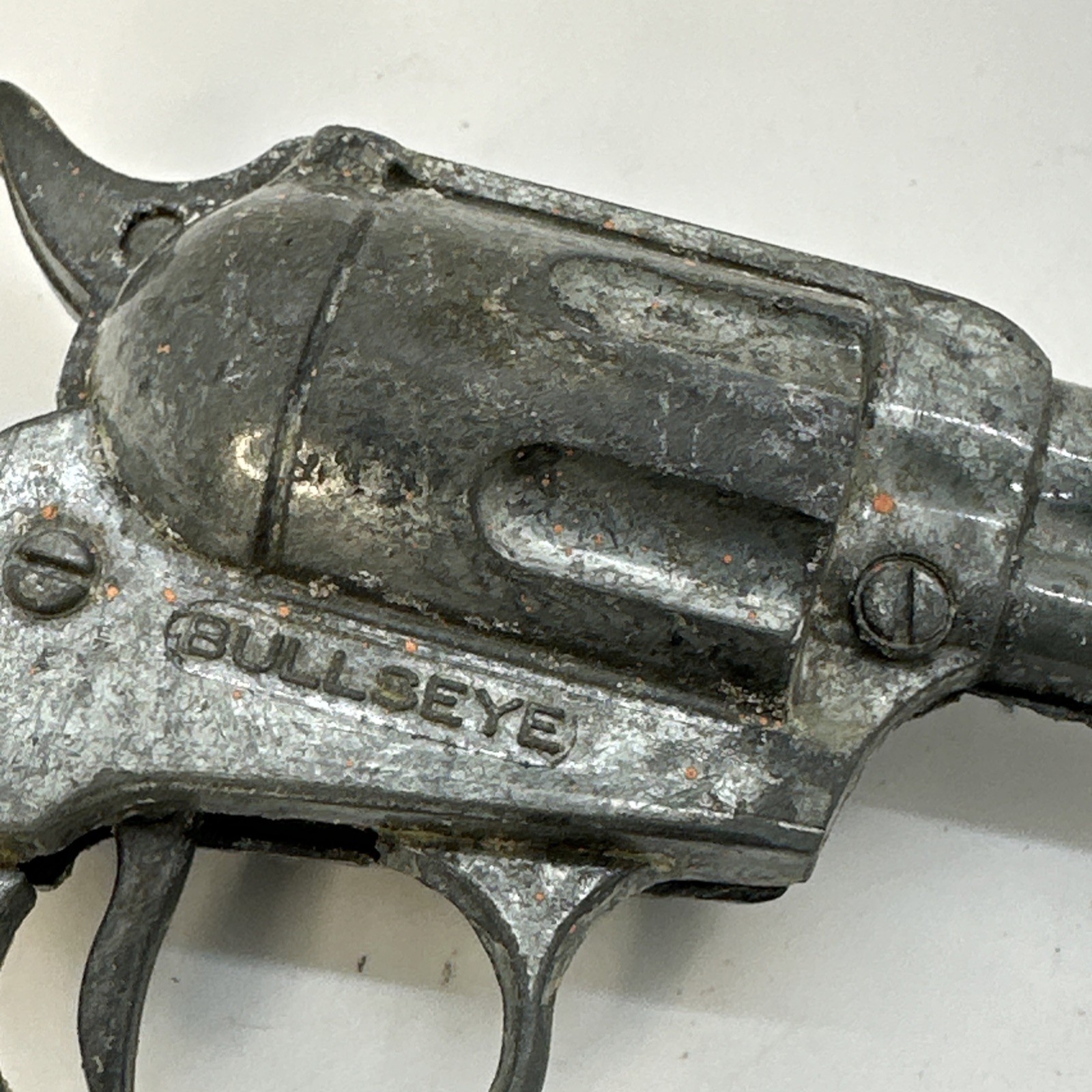 Vintage Bronc Circle D & Daisy Bullseye Cap Gun Pistol Revolver 1950's USA