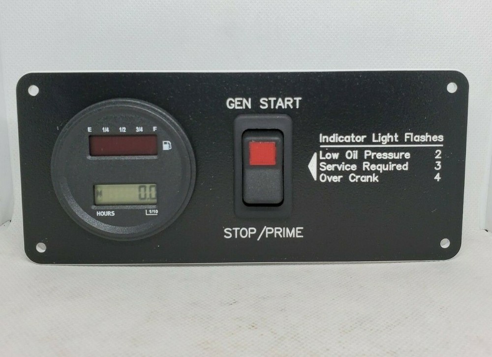 POSITRON GEN START SWITCH & DIGITAL HOUR METER w/INDICATOR LIGHT *B3
