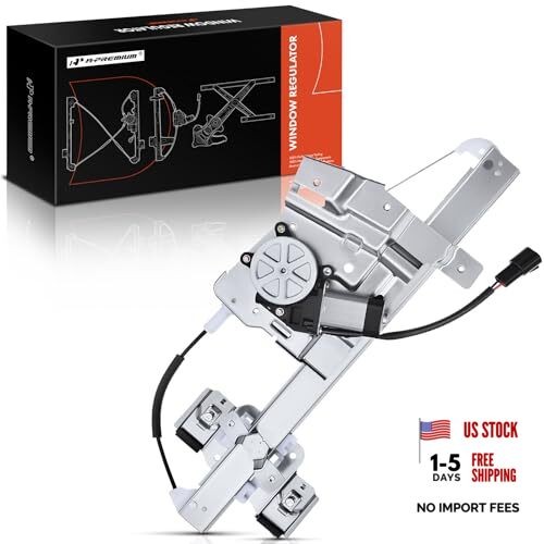 Electric Power Window Regulator with Motor Compatible with Front Driver (LH)