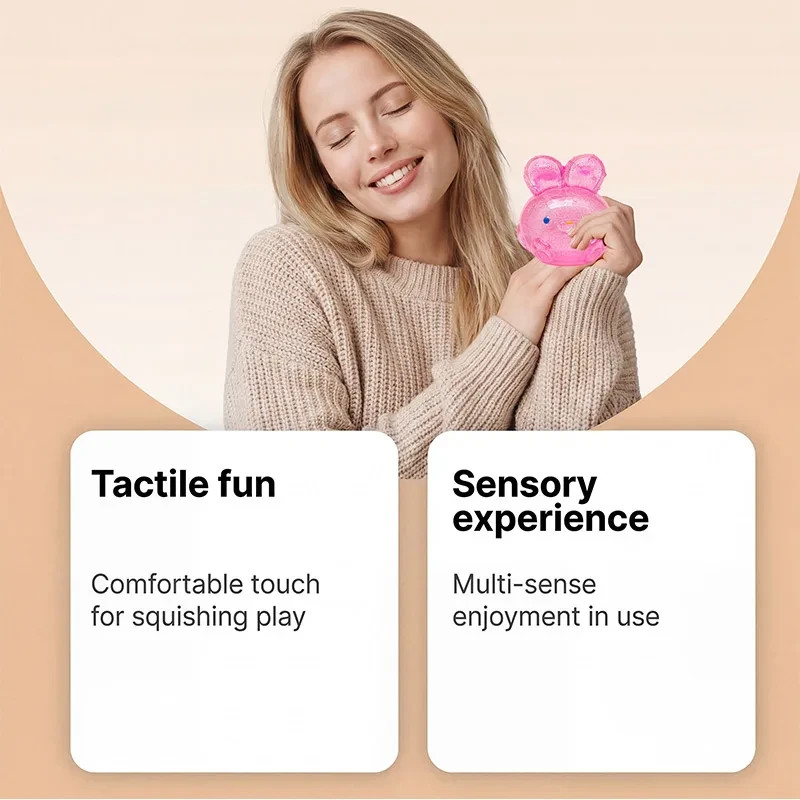 Nee Doh Hops Scented Super Solid Squish Bunny -VIRAL Toy Gift SP 1pack