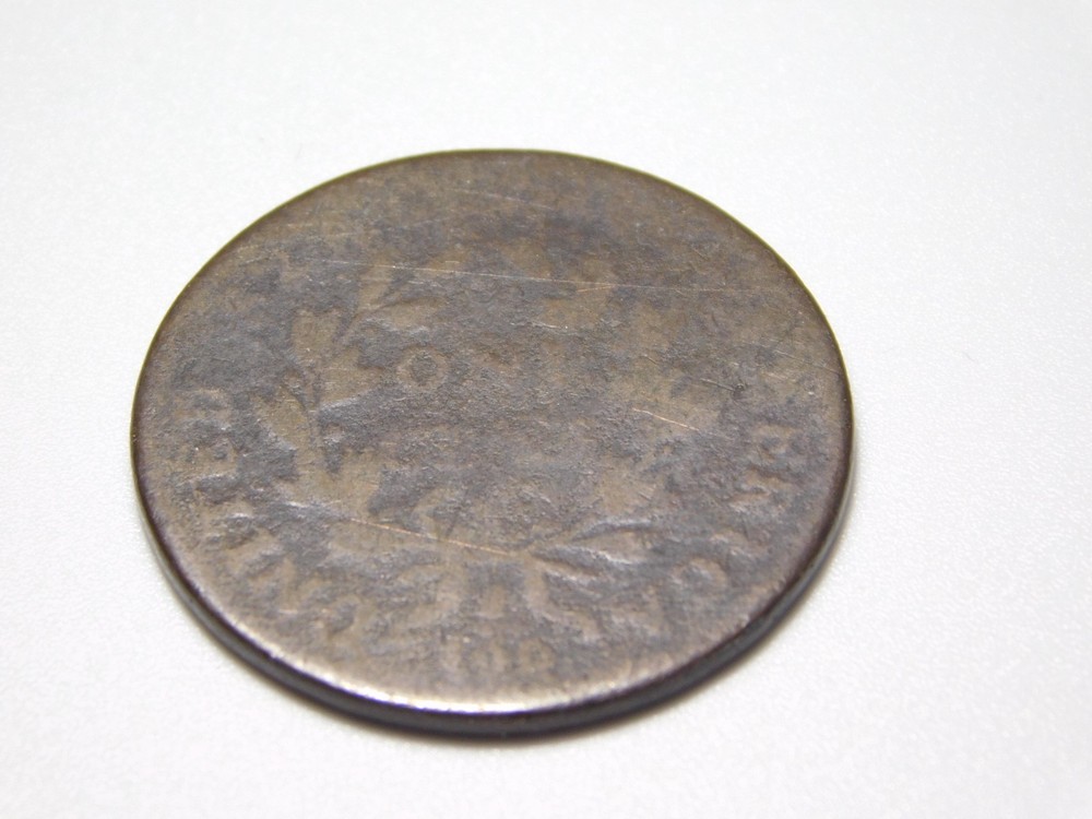 US COINS DRAPED BUST LARGE CENT DATE UNREADABLE
