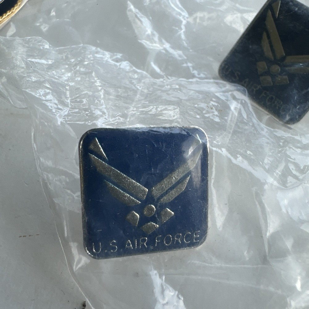 2 U.S. Air Force Lapel Hat Shirt Pins