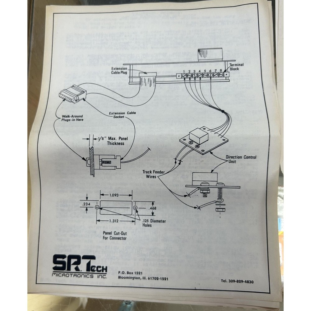 SRT Tech Micro Electronics Analog Model Railroad Control System (1987)