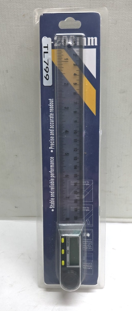 Electronic Digital Angle Finder 8" Protractor Ruler LCD Display Measuring Tool