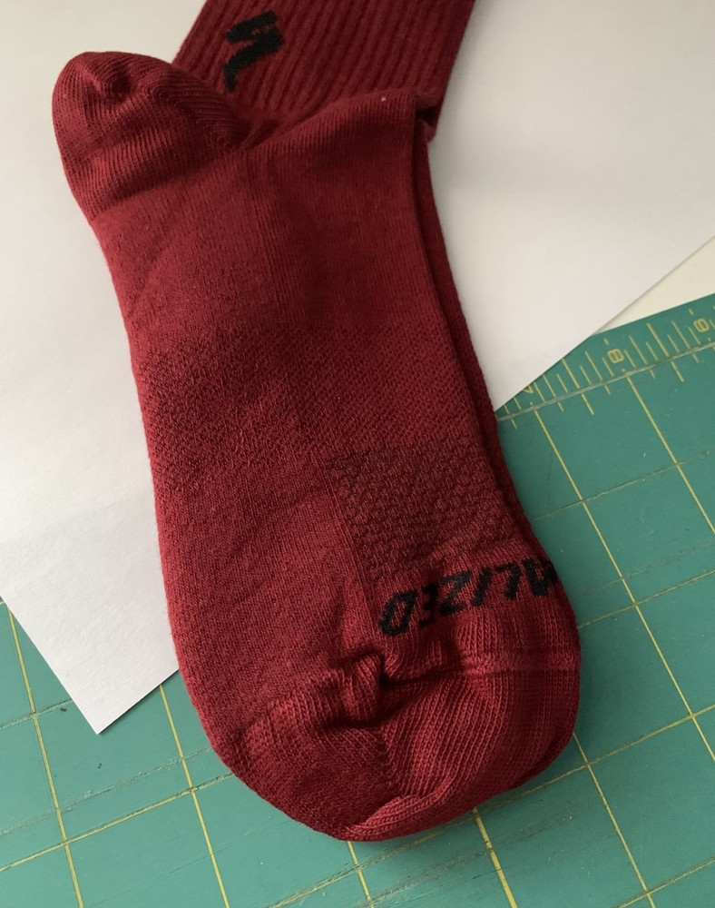 Specialized Cotton Tall Socks - Garnet Red - Size Medium - New