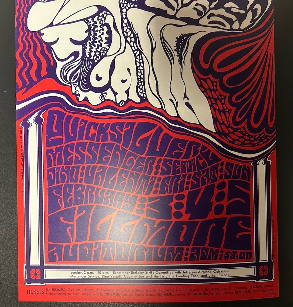 2021-(2)-FILLMORE BG-48-RE-PRINT VARIANT POSTERS-JEFFERSON AIRPLANE/QMS-W.WILSON
