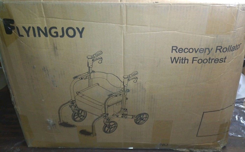 Flyingjoy 2in1 Rollator Walker With Seat