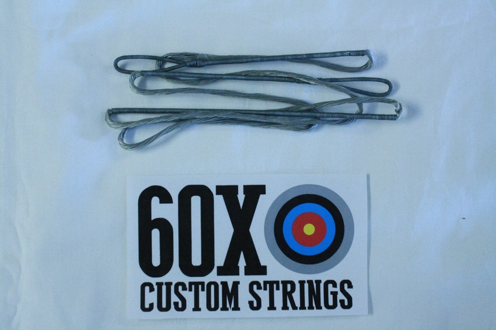 47" 12 Strand Silver Dacron B50 Longbow Bowstrings by 60X Custom Strings Bow