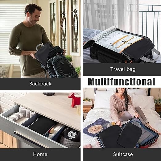 4 Set Compression Packing Cubes Travel
