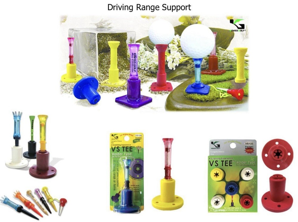 KOVISS Driving Range Golf Tee Support & VS TEE VS124