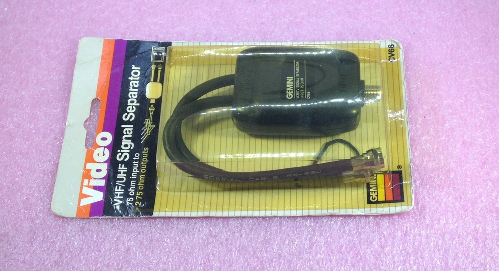 GEMINI CV66 VHF/UHF SIGNAL SEPARATOR 75 OHM INPUT 2 X 75 OHM OUTPUTS - SEALED