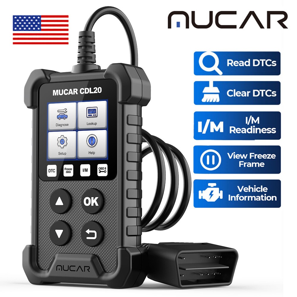MUCAR Automotive OBD2 Scanner Car OBD Code Reader Engine Fault Diagnostic Tool