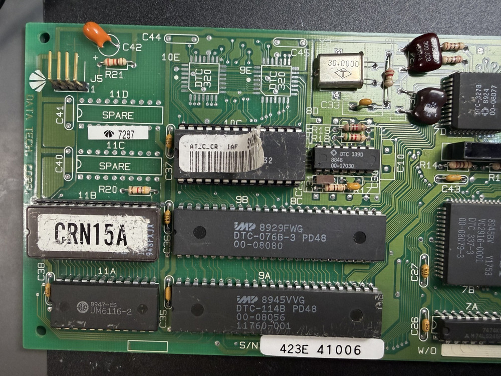 DTC 7287 Rev.D DTC Data Technology 16-bit ISA RLL Hard Drive & Floppy Controller