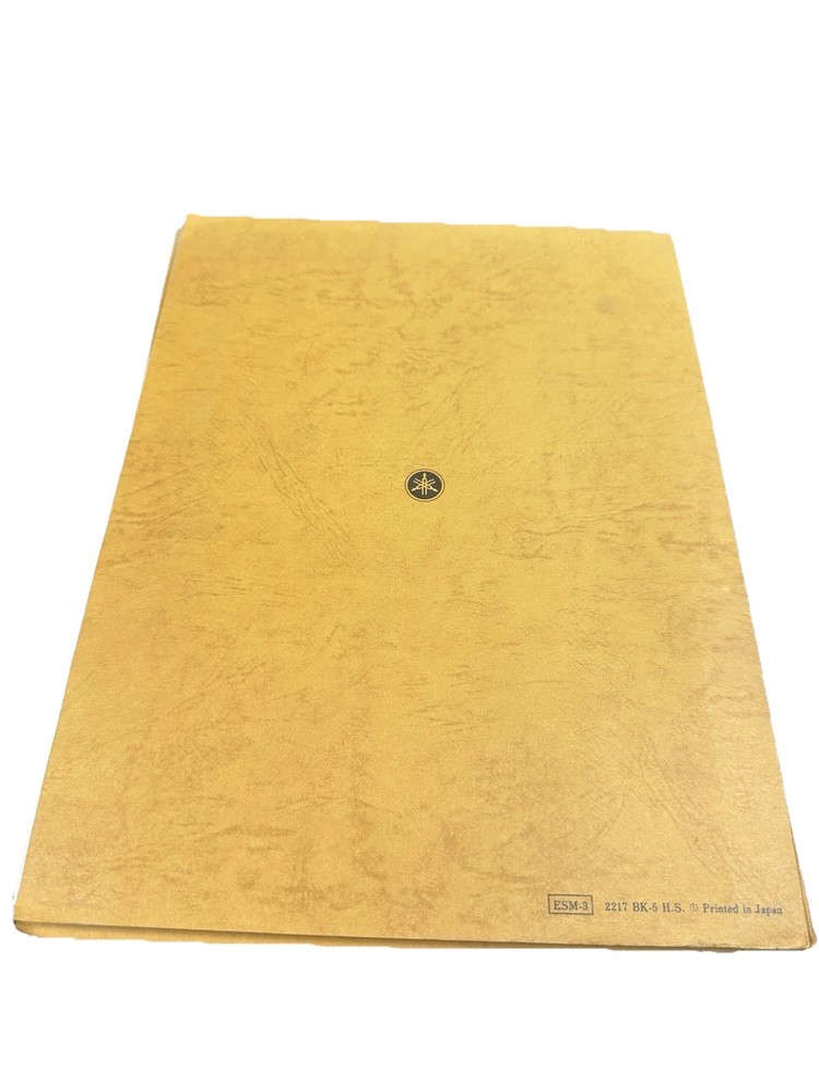 Yamaha Electone BK-5 Service Manual Japan