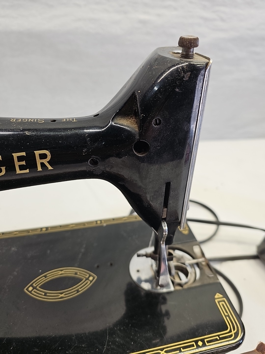 Vintage Singer 99K Sewing Machine Motor Works Need Belt