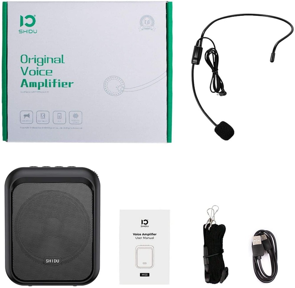 Portable PA Speaker Amplifier & Microphone System Bluetooth Rechargeable